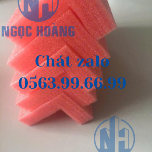 MIẾNG XỐP PE ĐỊNH HÌNH HÌNH GÓC VUÔNG MÀU HỒNG CHỐNG TĨNH ĐIỆN