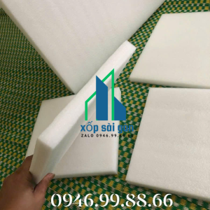 Tấm Xốp Pe Foam Trắng Dày 6mm Cắt Hình Vuông