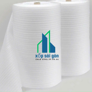Cuộn xốp foam 1mm màu trắng khổ 1.35m dài 300m