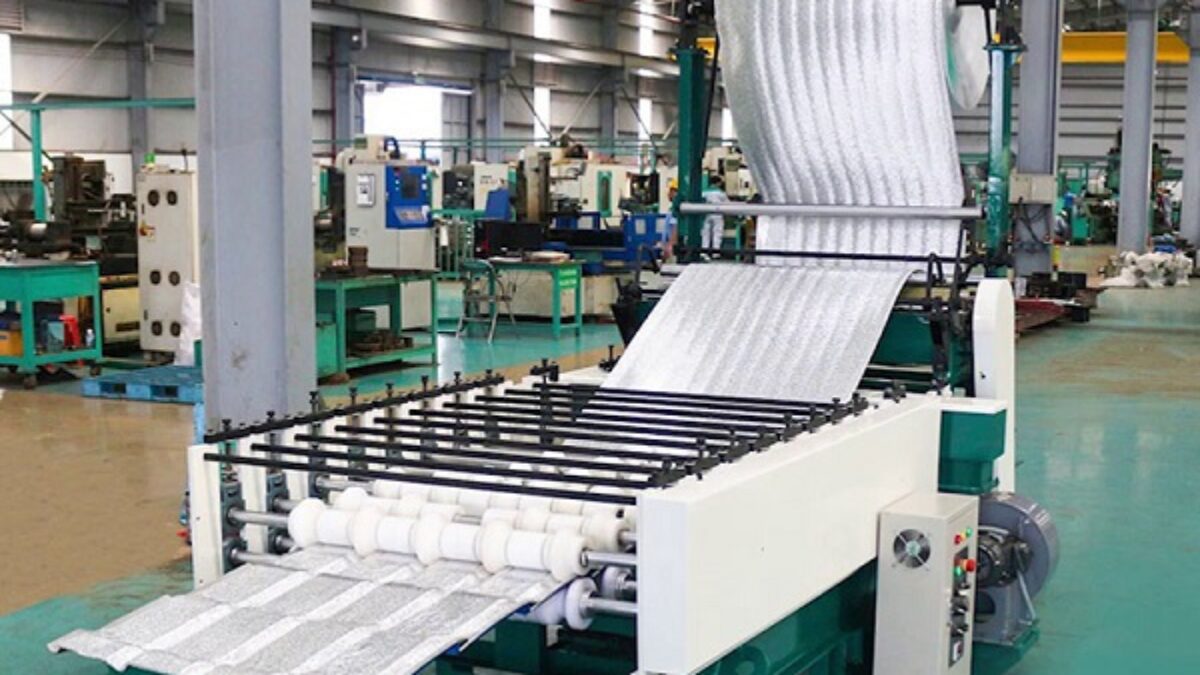 quy trình sản xuất mút xốp